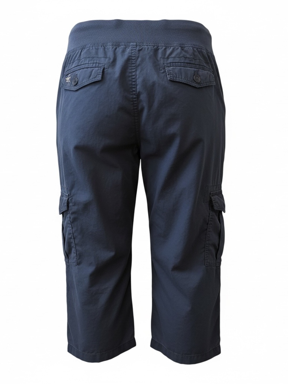 Calvin Klein Dark Blue Cargo Capri Pants with Drawstring - Picture 4 of 7